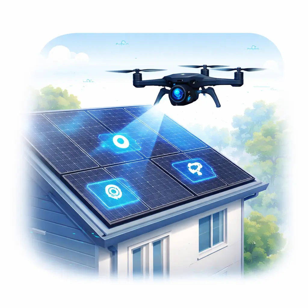 Inspekcja dachu dronem